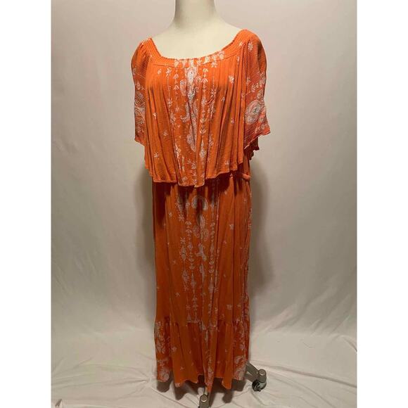 reba Size 3X Peach Dress - Picture 1 of 5